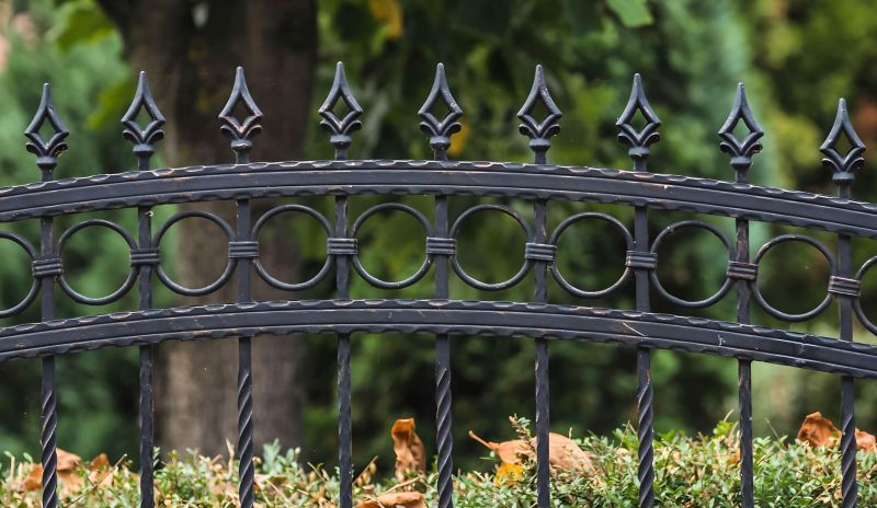 Gothic Iron Fence Installation
