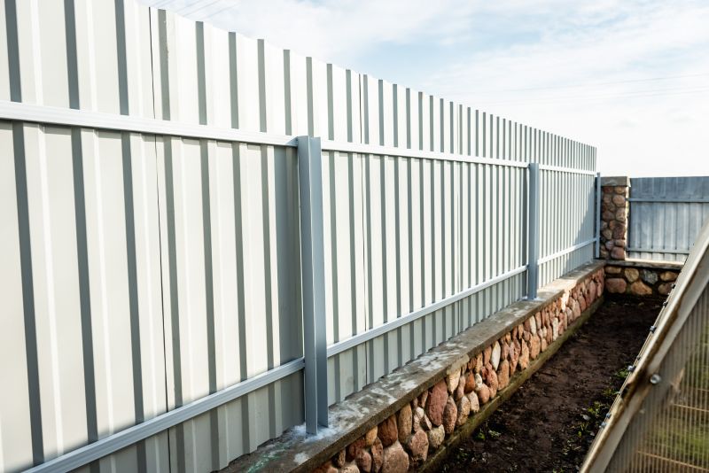 Solid Panel Fence Installation